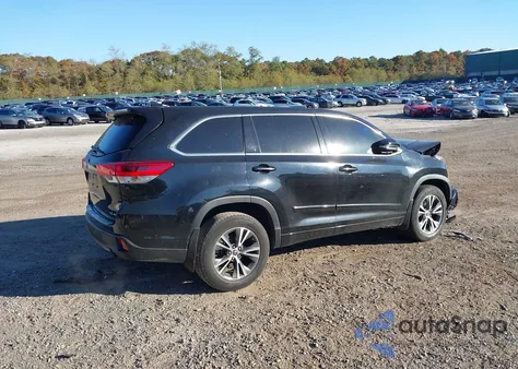 2018 Toyota Highlander Le Plus from USA, damaged, VIN 5TDBZRFH5JS487694